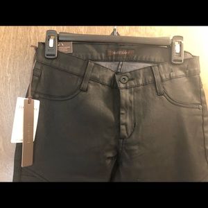 Brand new James jeans Moro leather black pants
